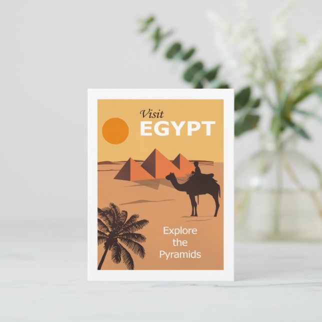 Visit Egypt travel poster Postcard (Standing Front)