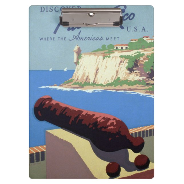 Visit El Morro Fortress, Puerto Rico, Old San Juan Clipboard (Front)