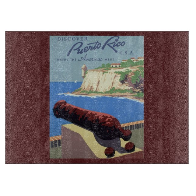 Visit El Morro Fortress, Puerto Rico, Old San Juan Cutting Board (Front)