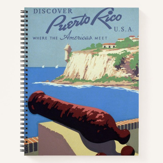 Visit El Morro Fortress, Puerto Rico, Old San Juan Notebook (Front)