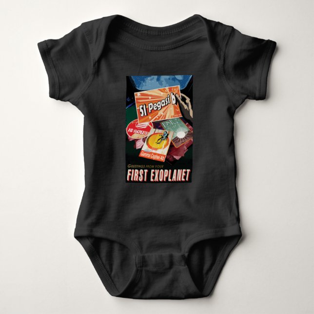 Visit First Exoplanet Found Outside Solar System  Baby Bodysuit (Front)