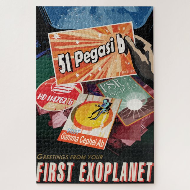 Visit First Exoplanet Found Outside Solar System  Jigsaw Puzzle (Vertical)