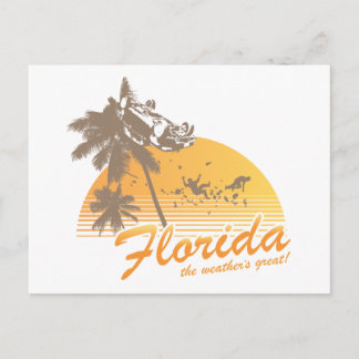 Visit Florida, the Weather's Great - hurricane Postcard