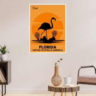 Visit Florida, travel poster, Poster