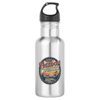 Visit Freedom Country Patriotic Patriotic Travel P 532 Ml Water Bottle