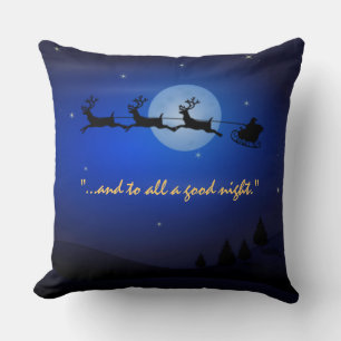 Visit from st Nicholas Night Before Christms Cushion