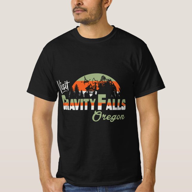 Visit Gravity Falls - Home of the Mystery Shack T-Shirt (Front)