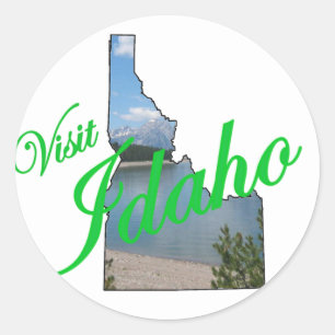 Visit Idaho Classic Round Sticker