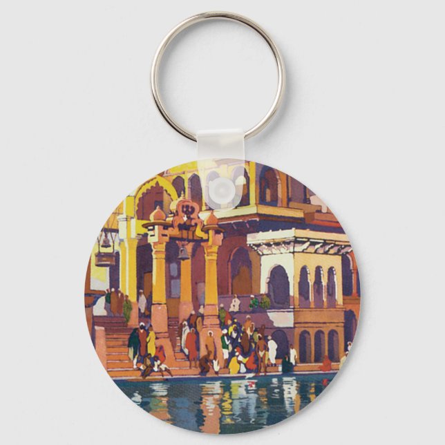 Visit India ~ Muttra Key Ring (Front)