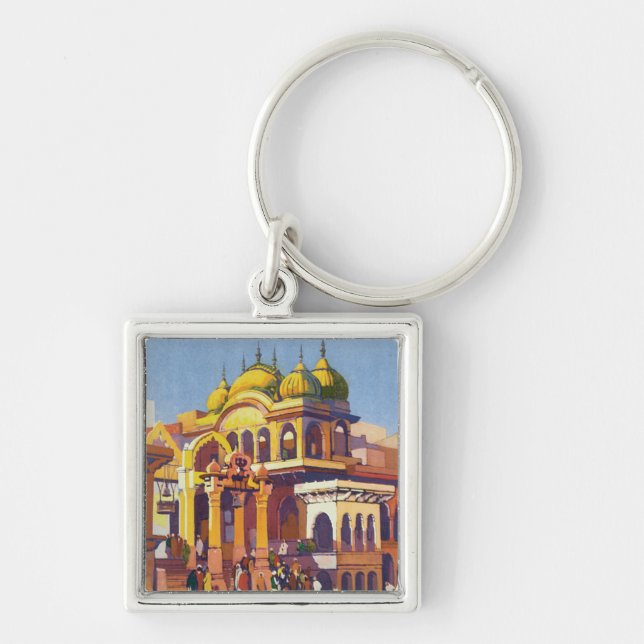 Visit India Muttra Key Ring (Front)
