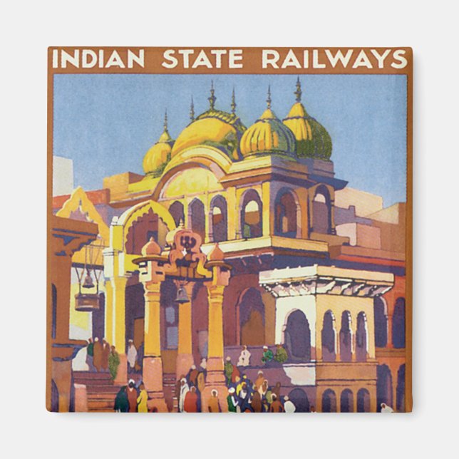 Visit India ~ Muttra Magnet (Front)