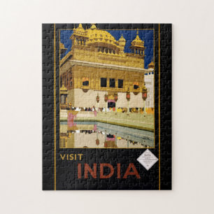 Visit India travel poster Jigsaw Puzzle