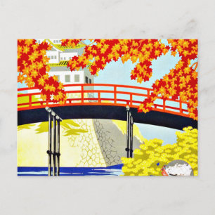 Visit Japan Asia Vintage Travel Postcard