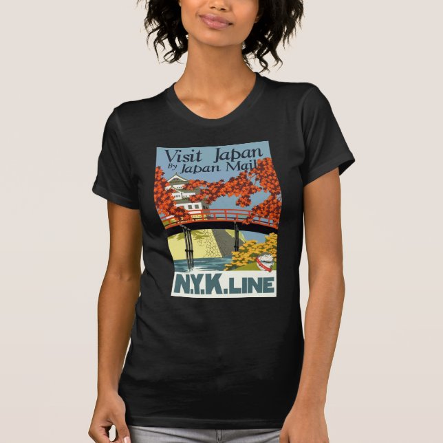 Visit Japan by Japan Mail T-Shirt (Front)