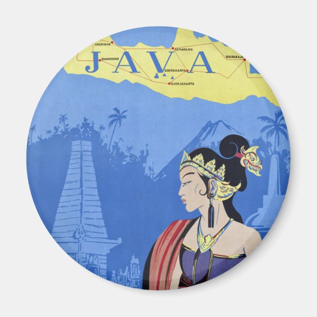 Visit Java Magnet (Front)