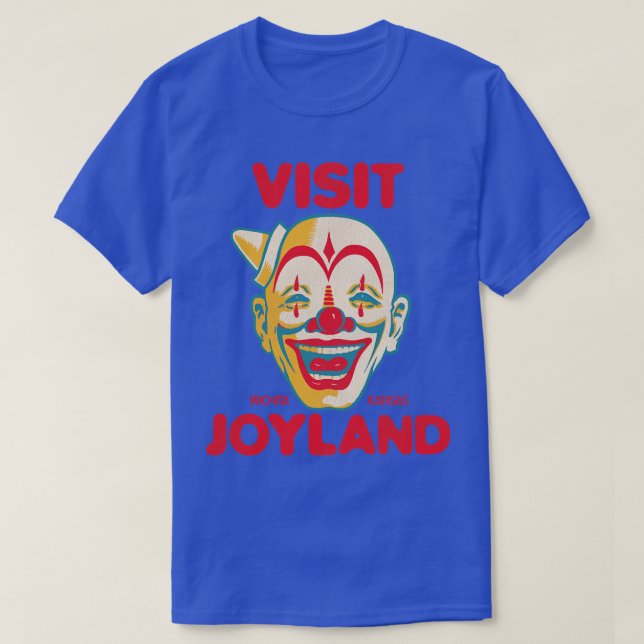 Visit Joyland Retro Defunct Amusement Park Wichita T-Shirt (Design Front)