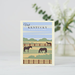 Visit Kentucky travel poster, Postcard