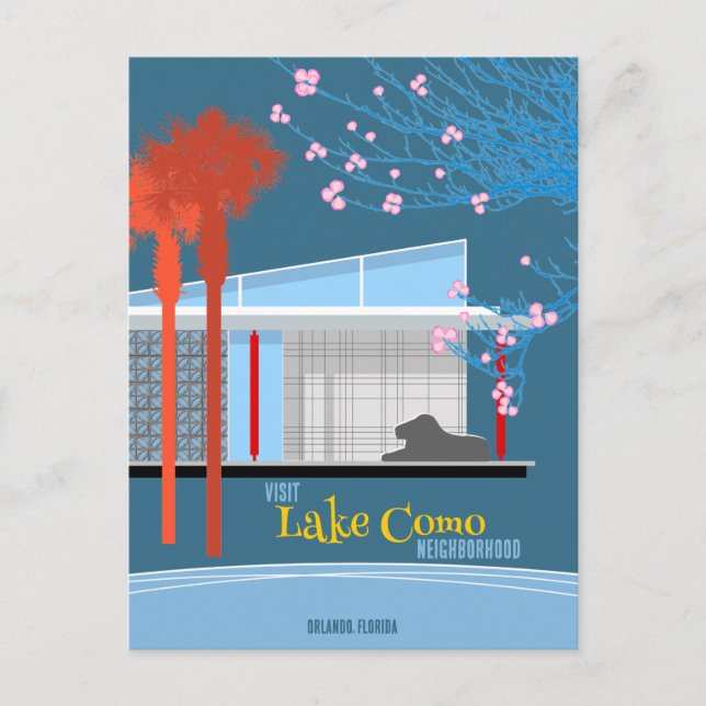 Visit Lake Como Neighbourhood Postcard (Front)