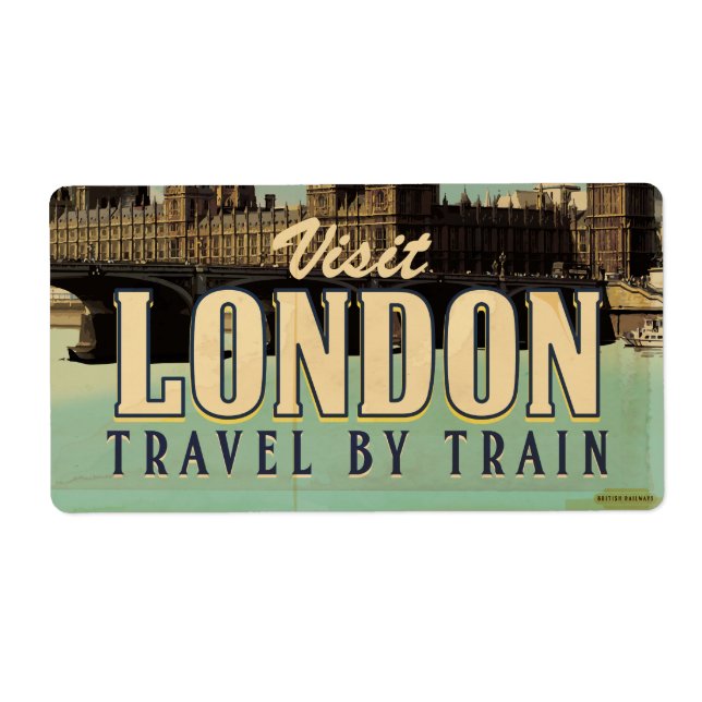 Visit London vintage poster (Front)