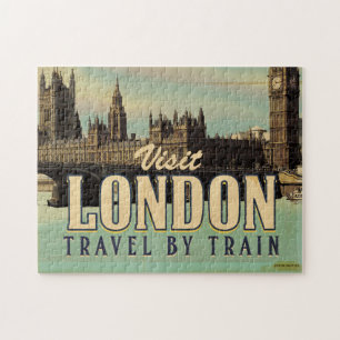 Visit London vintage poster Jigsaw Puzzle