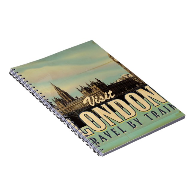 Visit London vintage poster Notebook (Right Side)