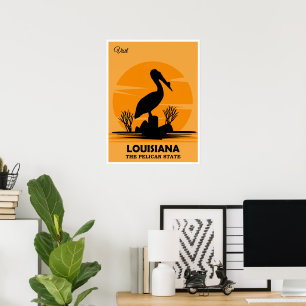 Visit Louisiana, The Pelican State, Poster