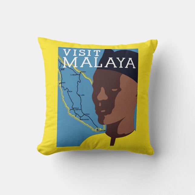 Visit Malaya Cushion (Front)