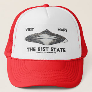 Visit Mars, The 51st State Trucker Hat