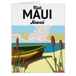 Visit Maui Hawaii tourism poster