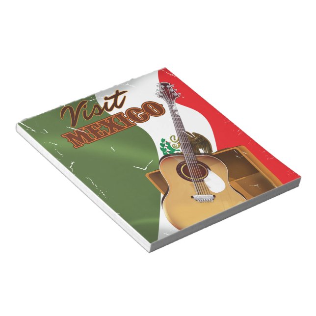Visit Mexico vintage travel poster Notepad (Angled)