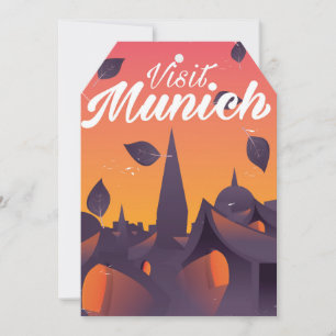 Visit Munich Germany travel poster