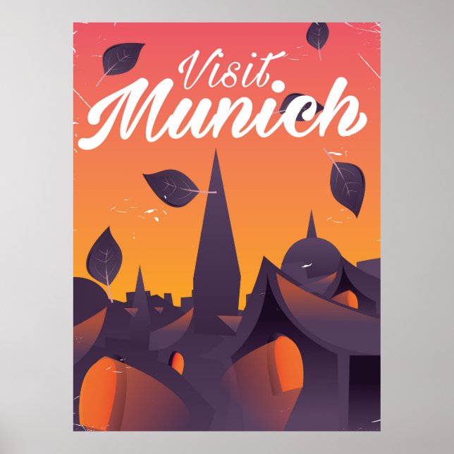 Visit Munich Germany travel poster (Front)