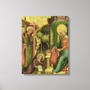 Visit of the Angel, from the right wing Canvas Print