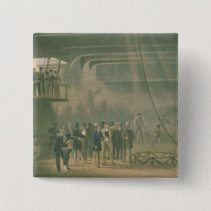 Visit of the Prince of Wales to the SS Great Easte 15 Cm Square Badge