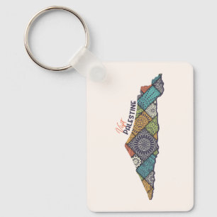 Visit Palestine: Heritage Within the Map Key Ring