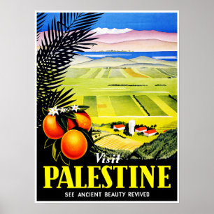 Visit Palestine ~ See Ancient Beauty Revived Poster