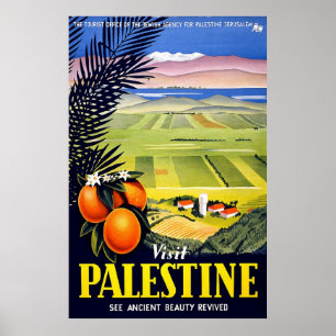 Visit Palestine See Ancient Beauty Revived Poster