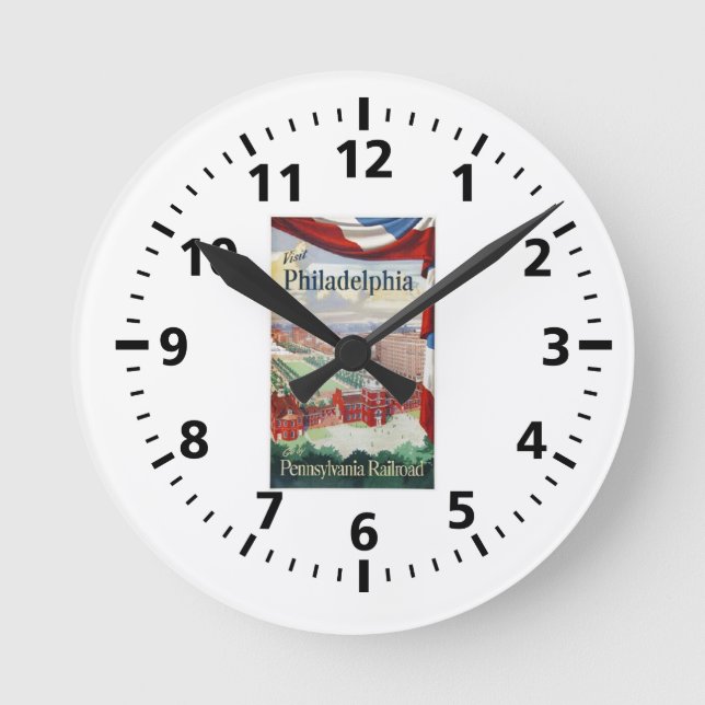 Visit Philadelphia  via  the Pennsylvania     Watc Round Clock (Front)