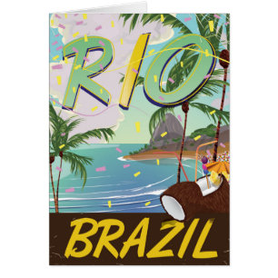 Visit rio de janeiro in brazil travel print