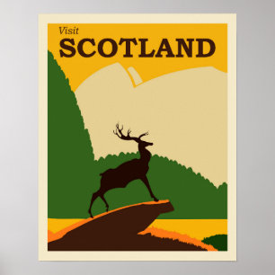 Visit Scotland Vintage Travel Poster