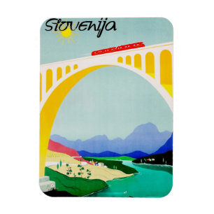 Visit Slovenia Green, Boutique, Diverse Magnet