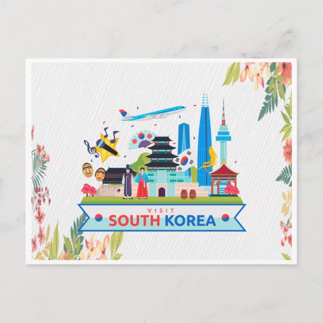Visit South Korea Postcard (Front)