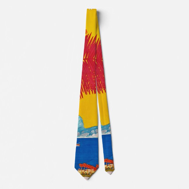 Visit Sudamerica Vintage Concept Classical Art Tie (Front)