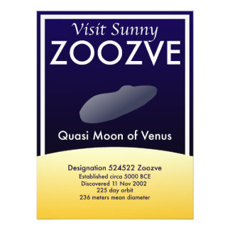 Visit Sunny Zoozve Solar System Travel Poster