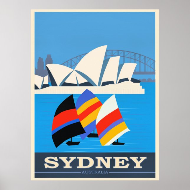 Visit Sydney, Australia Poster (Front)