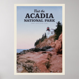 Visit the Acadia National Park Poster