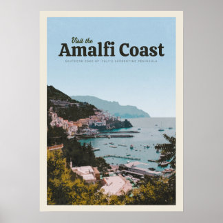 Visit the Amalfi Coast Poster