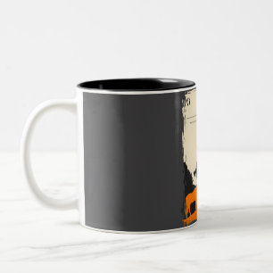 Visit The Animal Farm Vintage Book Cover Poster  Two-Tone Coffee Mug