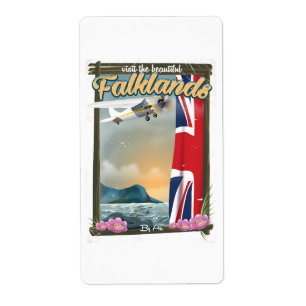 Visit the Beautiful Falklands travel poster