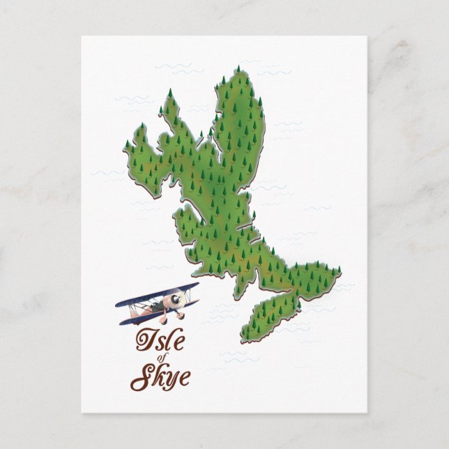 Visit the Beautiful Island of Skye Postcard (Front)